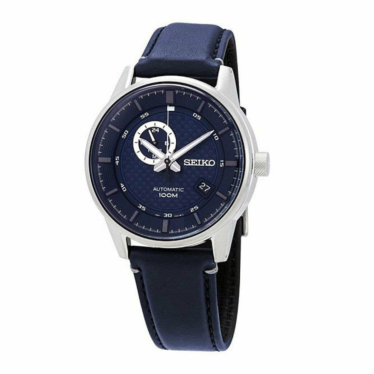 Seiko Men's SSA391J1 Automatic Blue Leather Watch