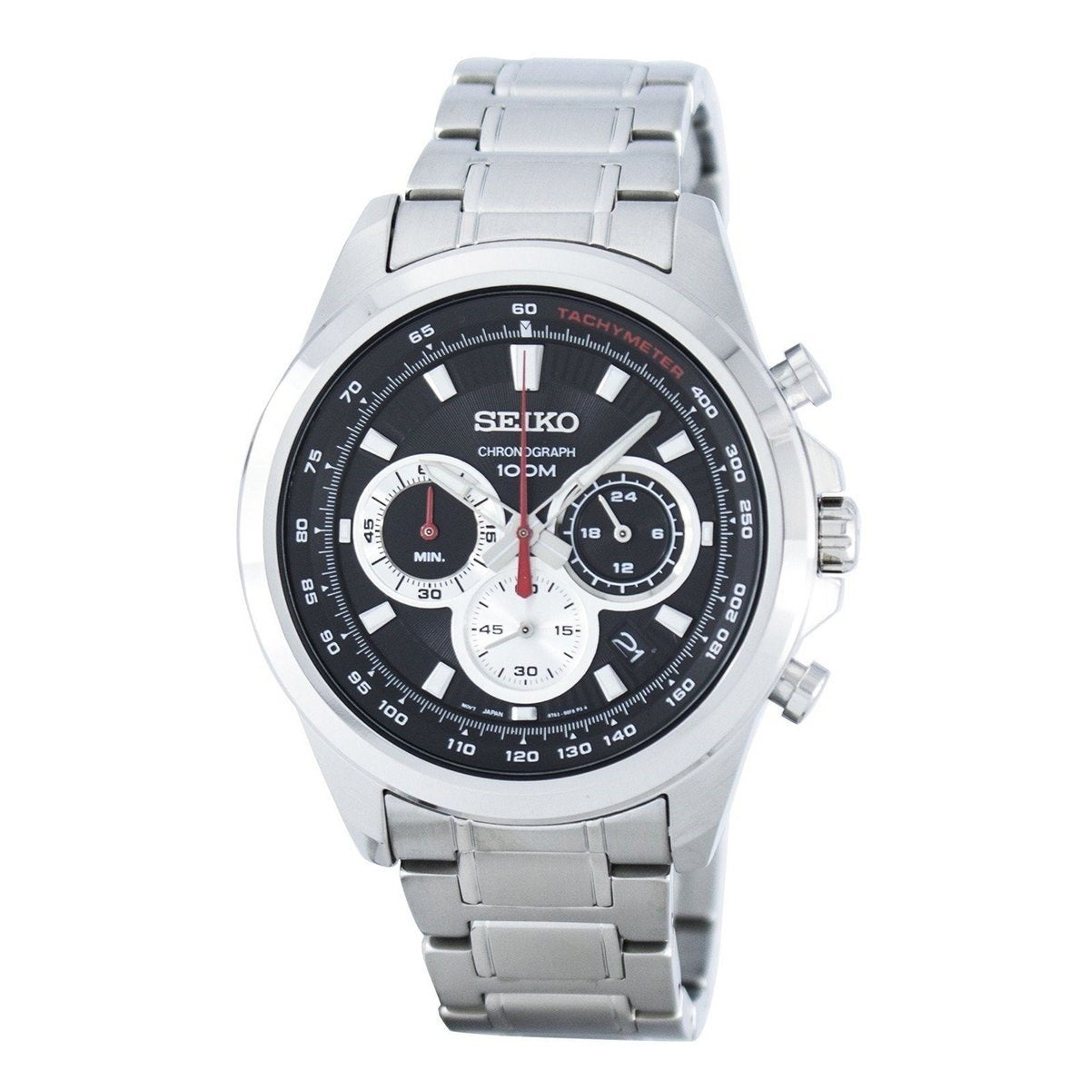 Seiko Men&#39;s SSB241 Chronograph Stainless Steel Watch