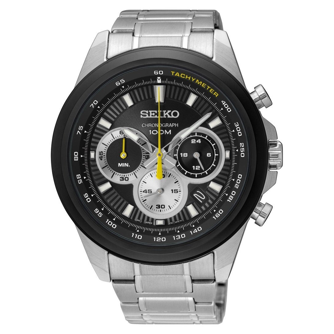 Seiko Men's SSB247 Chronograph Stainless Steel Watch