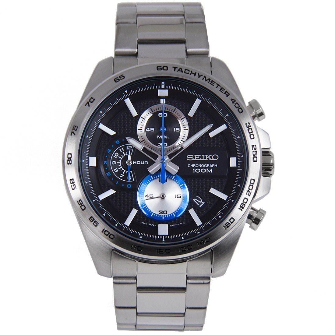 Seiko Men's SSB257 Chronograph Stainless Steel Watch