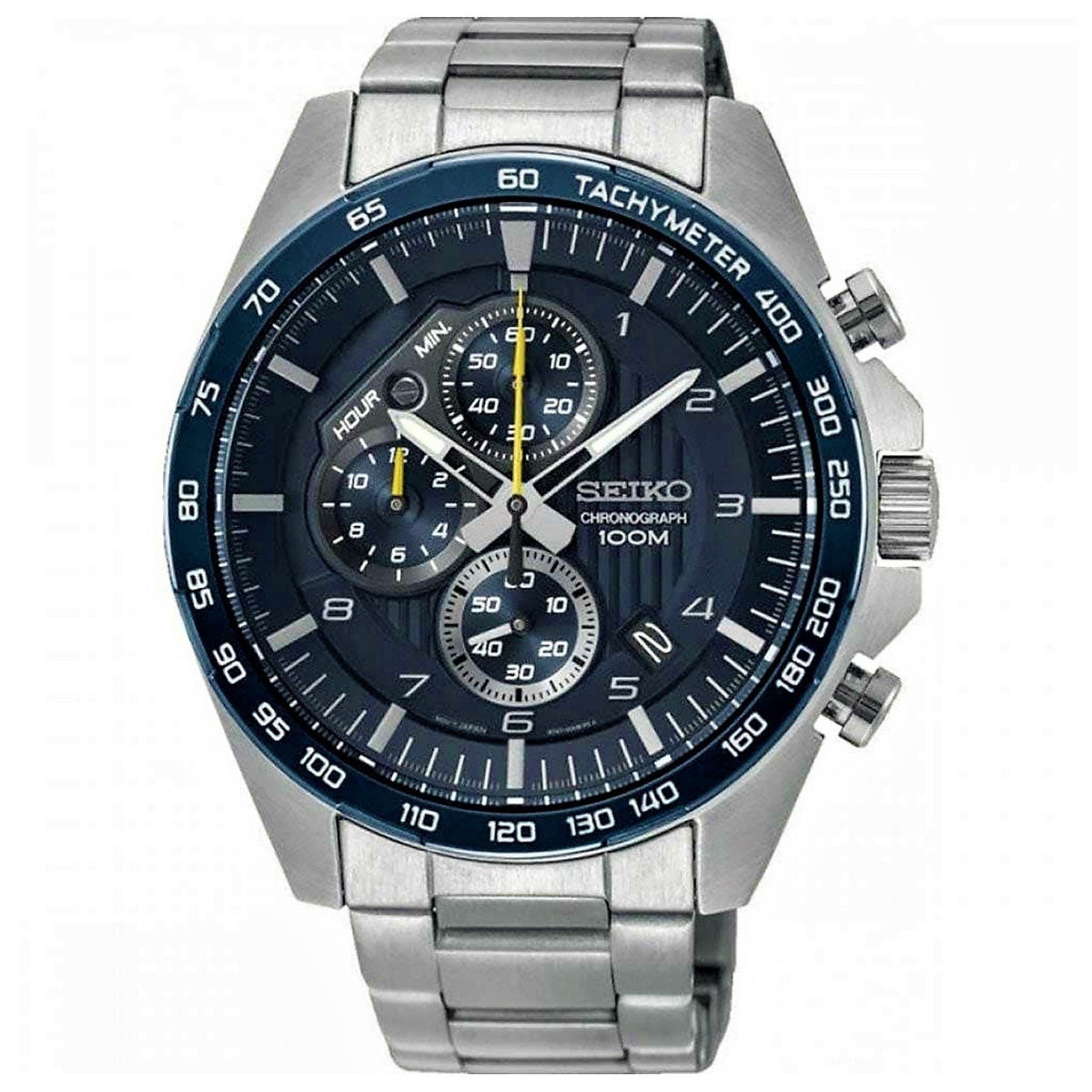Seiko Men's SSB321 Motorsport  Chronograph Stainless Steel Watch