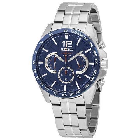 Seiko Men's SSB345 Sports Chronograph Stainless Steel Watch