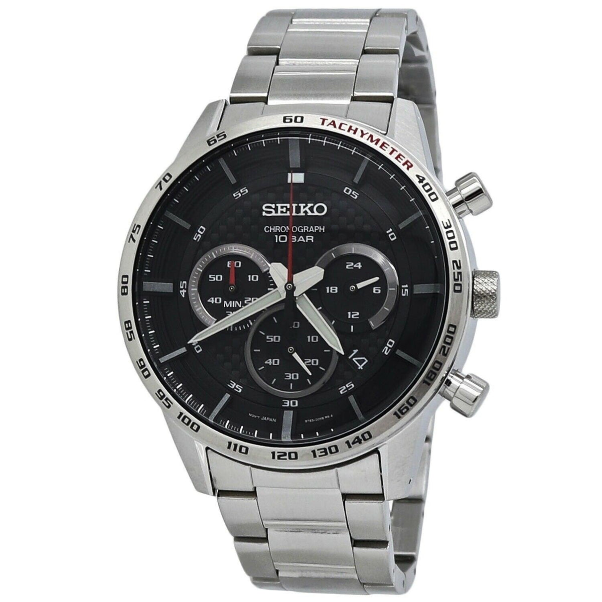 Seiko Men&#39;s SSB355 Neo Sports Chronograph Stainless Steel Watch