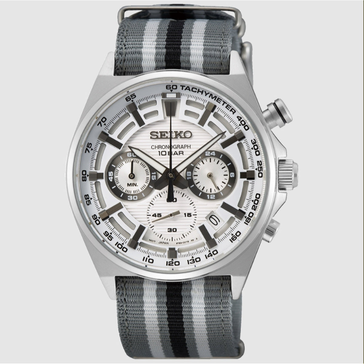 Seiko Men's SSB401 Chronograph Chronograph Multicolor Nylon Watch