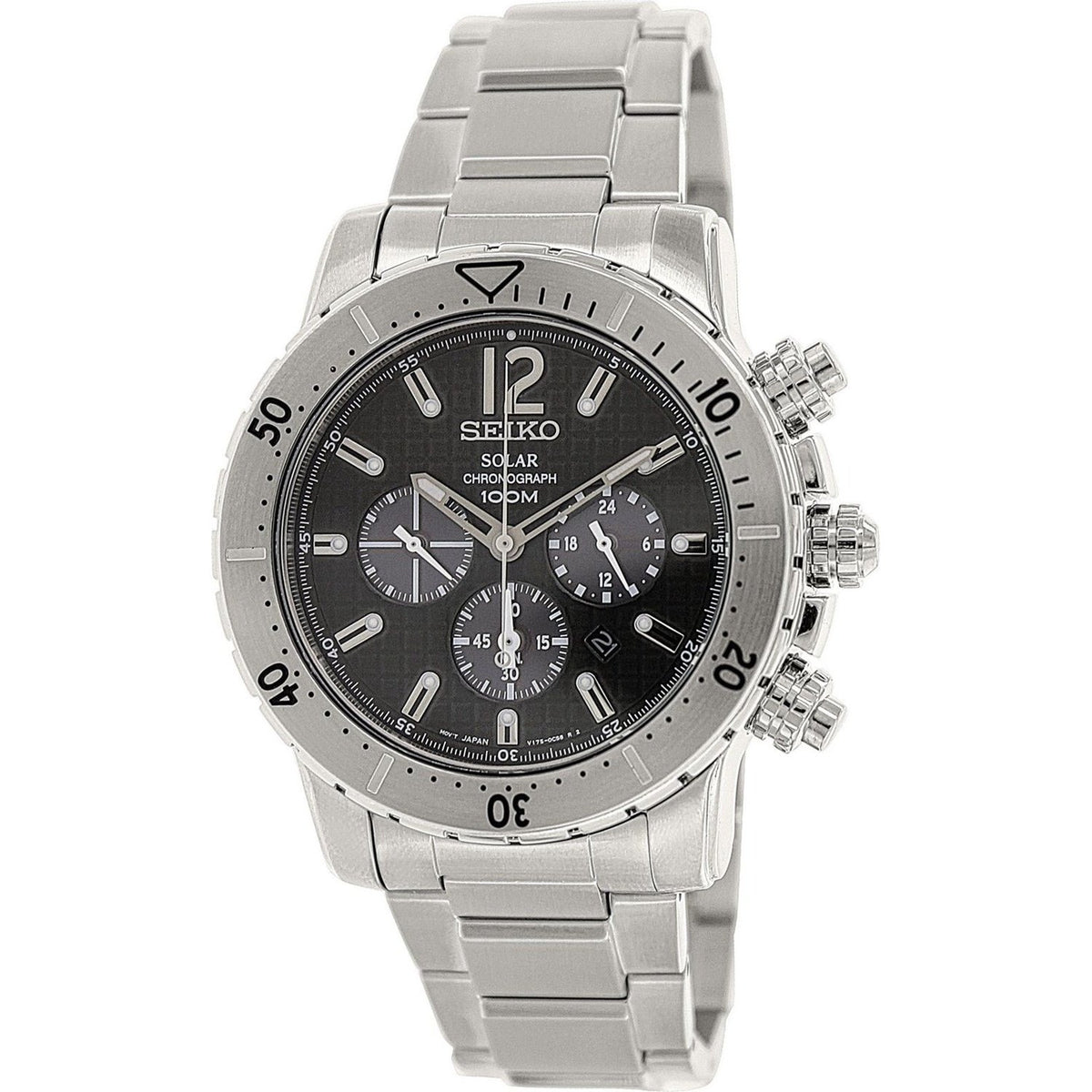 Seiko Men's SSC223P1 Solar Chronograph Stainless Steel Watch