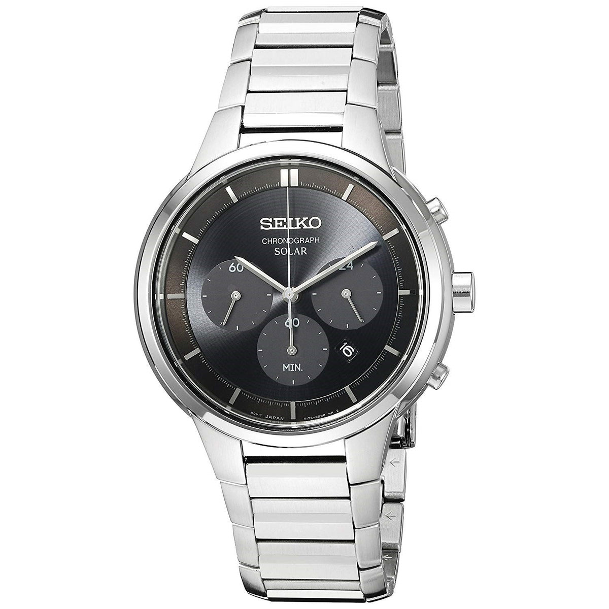 Seiko Men's SSC439 Core Chronograph Stainless Steel Watch