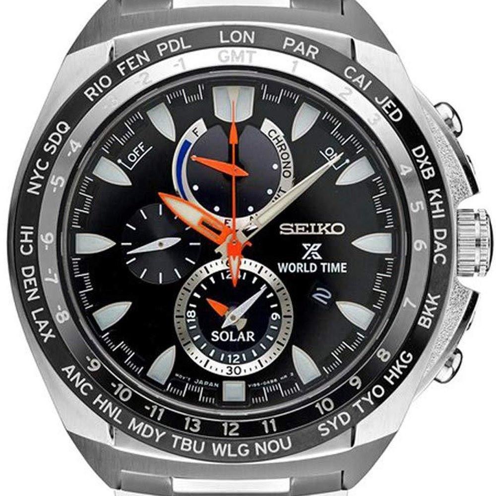 Seiko Men's SSC487 Prospex Chronograph Stainless Steel Watch