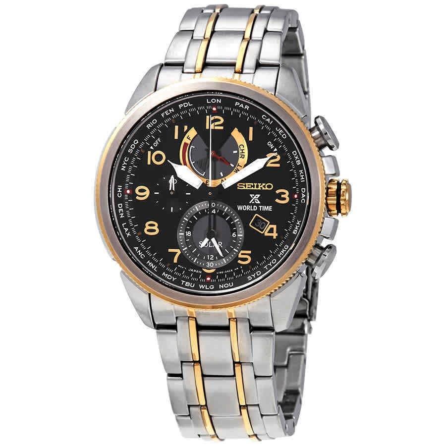 Seiko Men's SSC508 Prospex Chronograph Two-Tone Stainless Steel Watch
