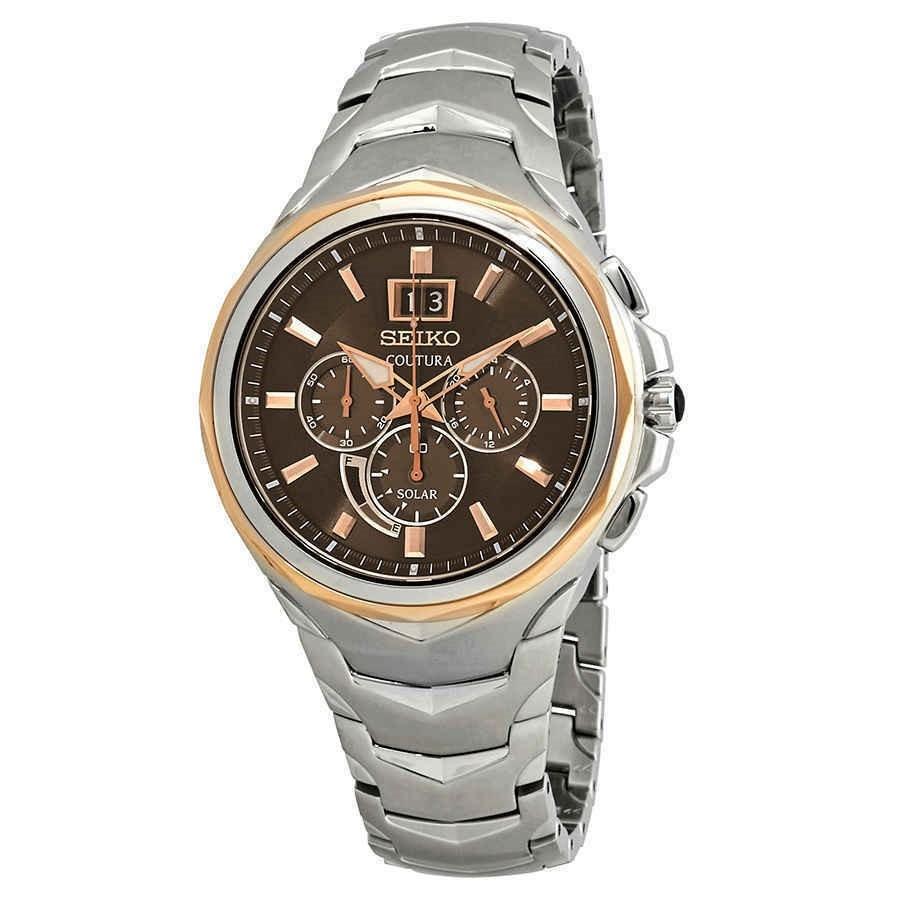 Seiko Men s SSC628 Coutura Chronograph Stainless Steel Watch Bezali
