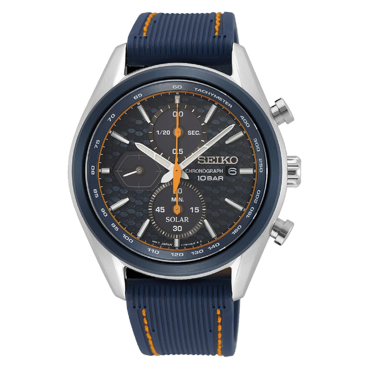 Seiko Men's SSC775 Chronograph Chronograph Blue Silicone Watch