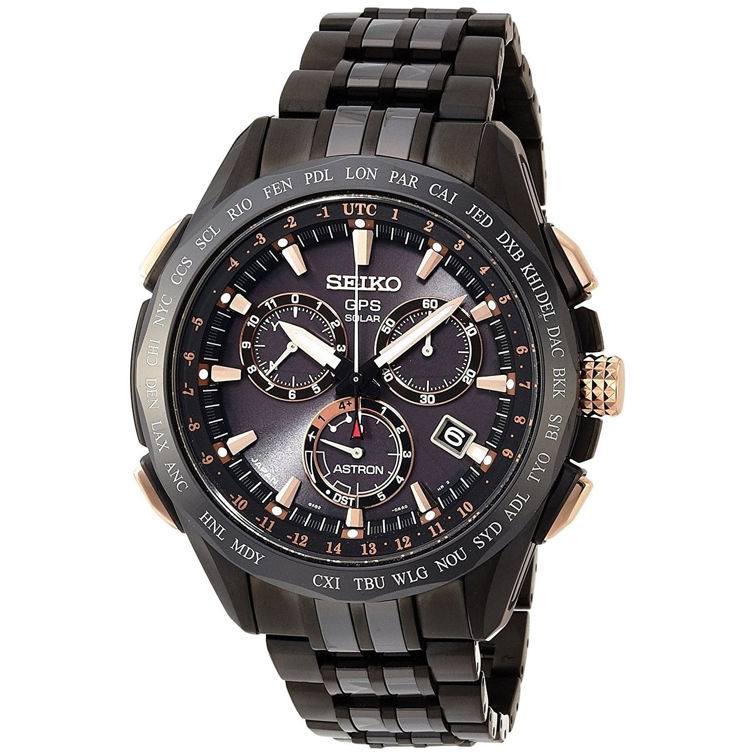 Men's SSE019 Astron GPS Limited Edition Chronograph World - Bezali