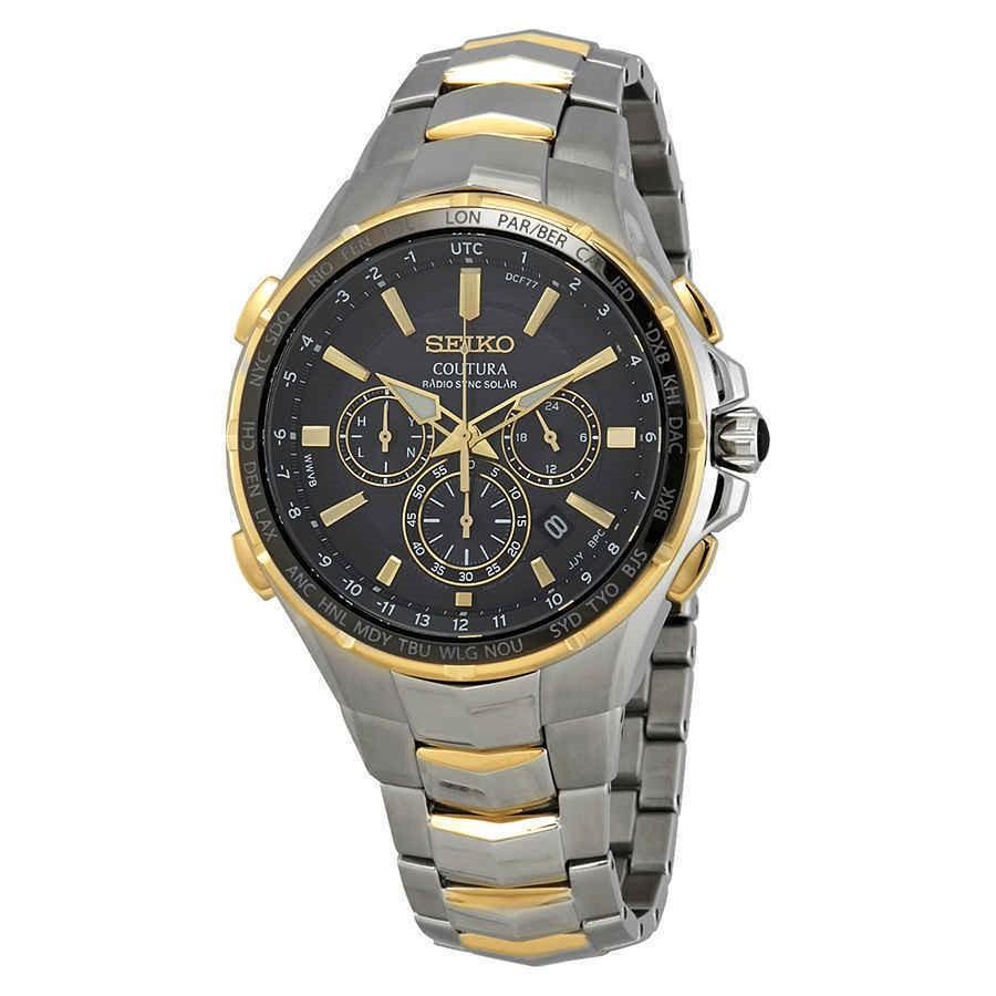 Seiko Men&#39;s SSG010 Coutura Chronograph Two-Tone Stainless Steel Watch