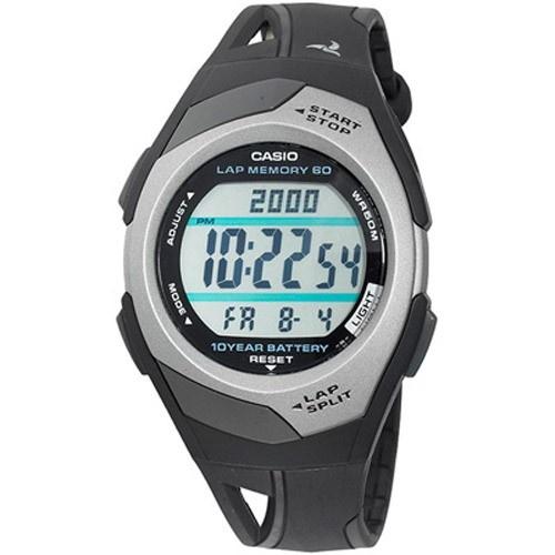 Casio Women&#39;s STR-300C-1V Classic Digital Black Rubber Watch