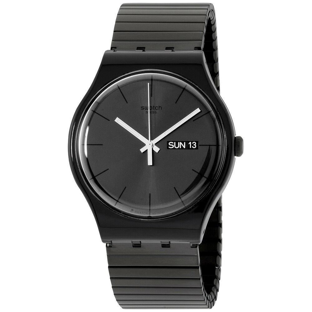 Swatch Unisex SUOB708A Originals Black Stainless Steel Watch