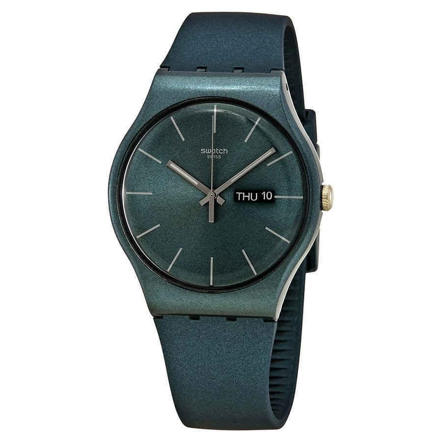 Swatch Men&#39;s SUOG709 Ashbayang  Green Silicone Watch