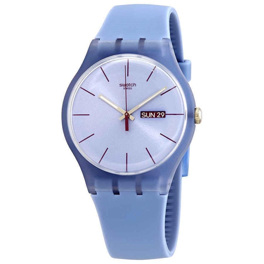 Swatch Unisex SUOS701 Sea Rebel Blue Silicone Watch