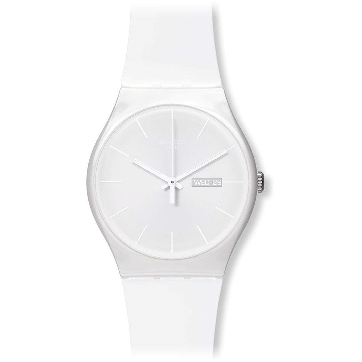 Swatch Unisex SUOW701 White Rebel White Silicone Watch