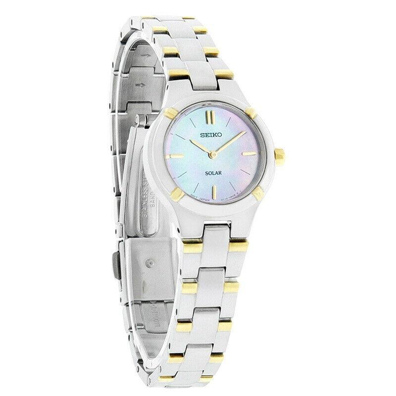 Seiko Women's SUP066 Solar Two-Tone Stainless Steel Watch