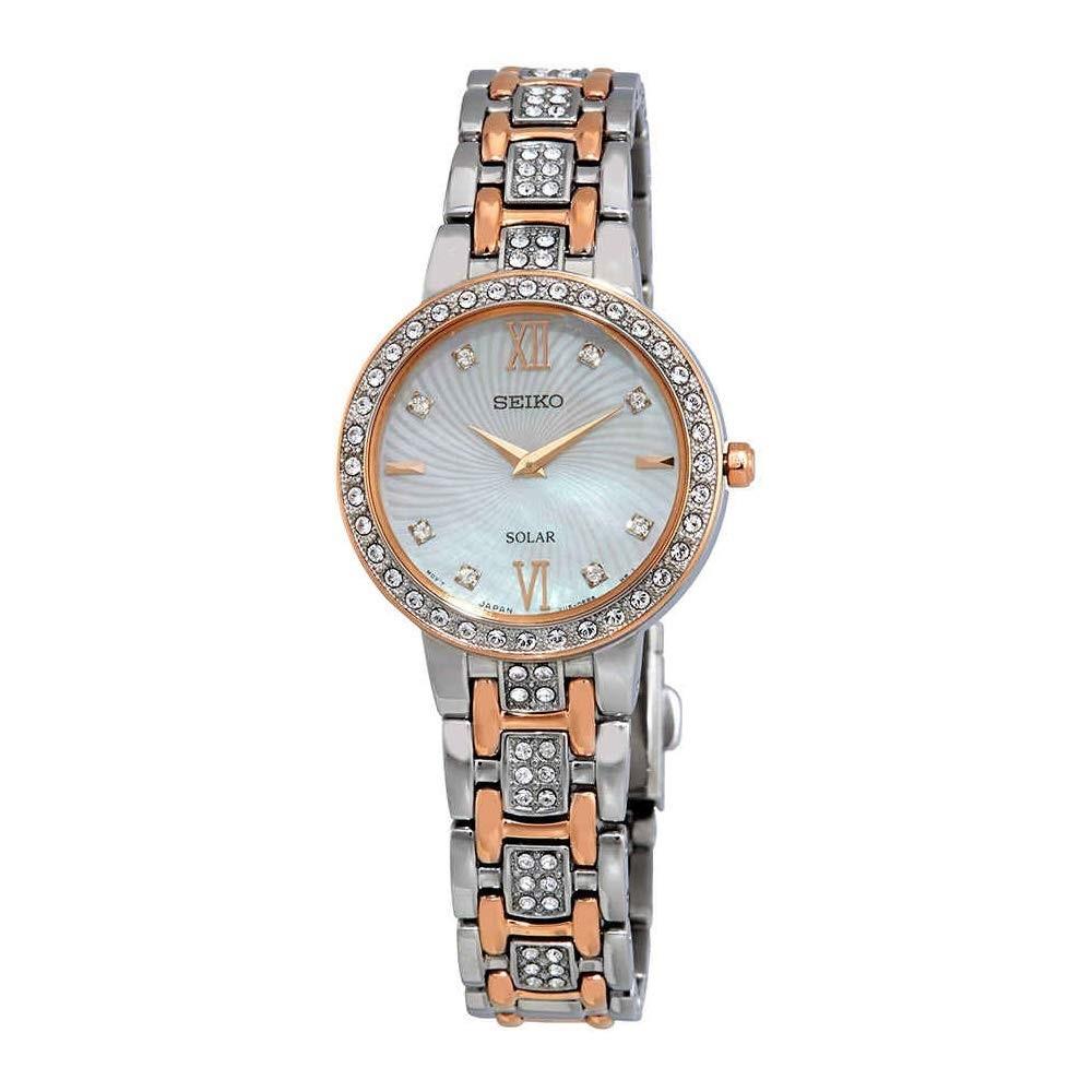 Seiko Women's SUP362 Core Two-Tone Stainless Steel with Sets of Crystal Watch