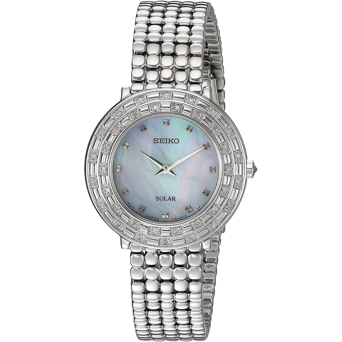 Seiko Women&#39;s SUP373 Tressia Solar Stainless Steel Watch