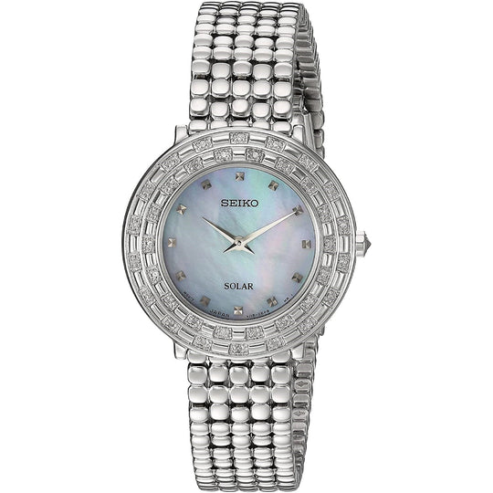 Seiko Women's SUP373 Tressia Solar Stainless Steel Watch