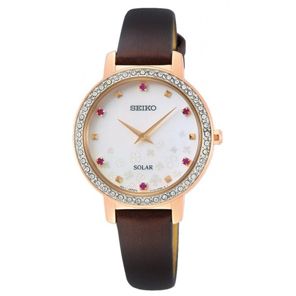 Seiko Women&#39;s SUP450 Seiko Brown Leather Watch