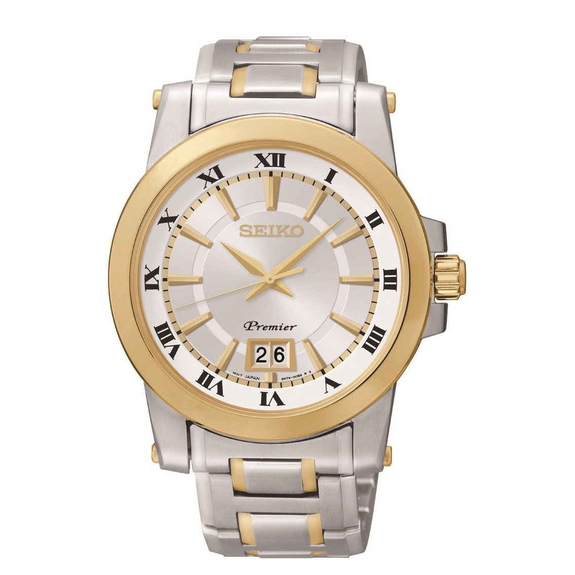 Seiko Men&#39;s SUR016 Premier Perpetual Calendar Quartz  Two-tone Stainless Steel Watch