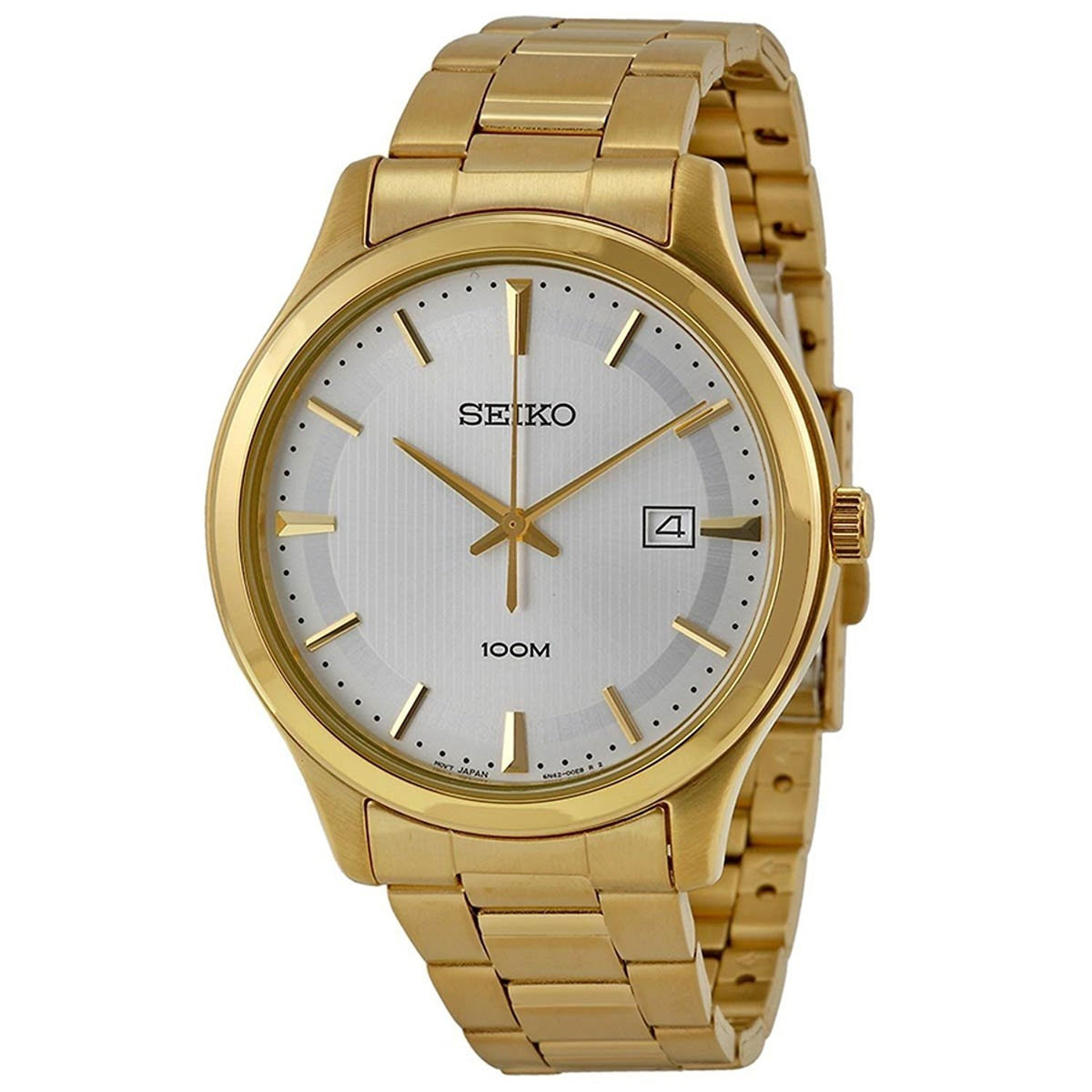 Seiko Men&#39;s SUR054P1 Classic Gold-tone Stainless Steel Watch