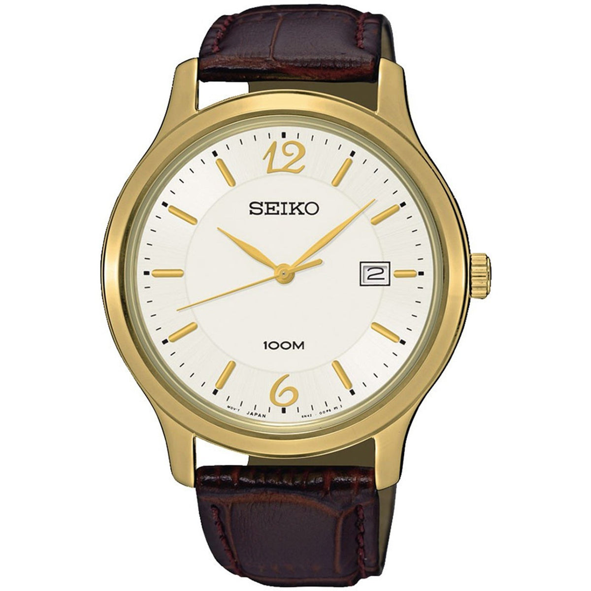 Seiko Men's SUR150 Classic Brown Leather Watch