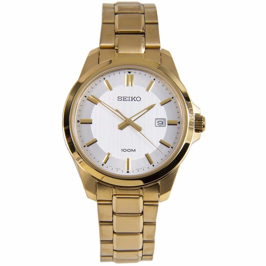 Seiko Men&#39;s SUR248 Gold-Tone Stainless Steel Watch