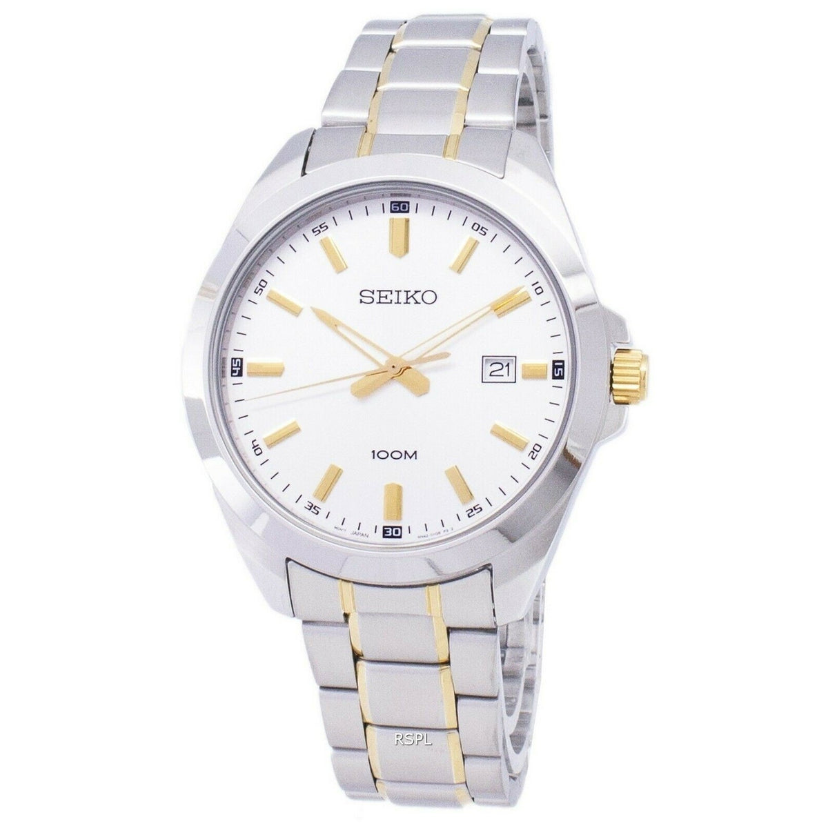 Seiko Men's SUR279 Seiko Quartz Two-Tone Stainless Steel Watch