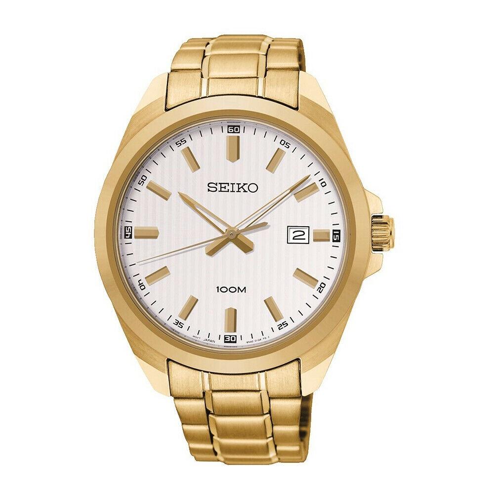 Seiko Men's SUR280 Seiko Quartz Gold-Tone Stainless Steel Watch