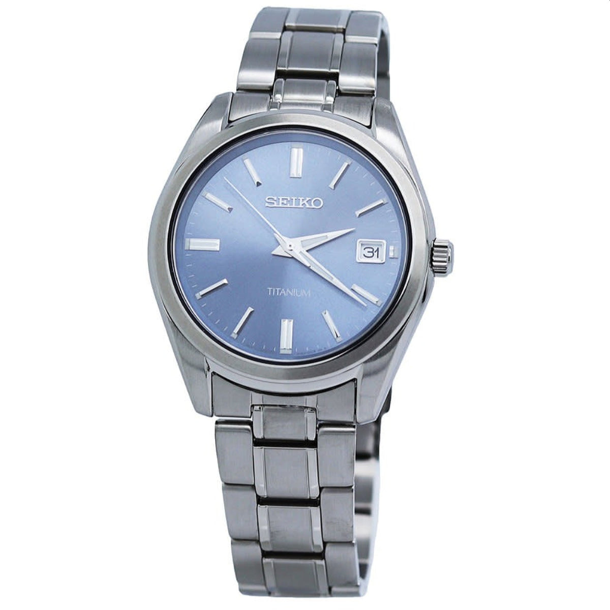Seiko Men&#39;s SUR371 Classic Grey Titanium Watch