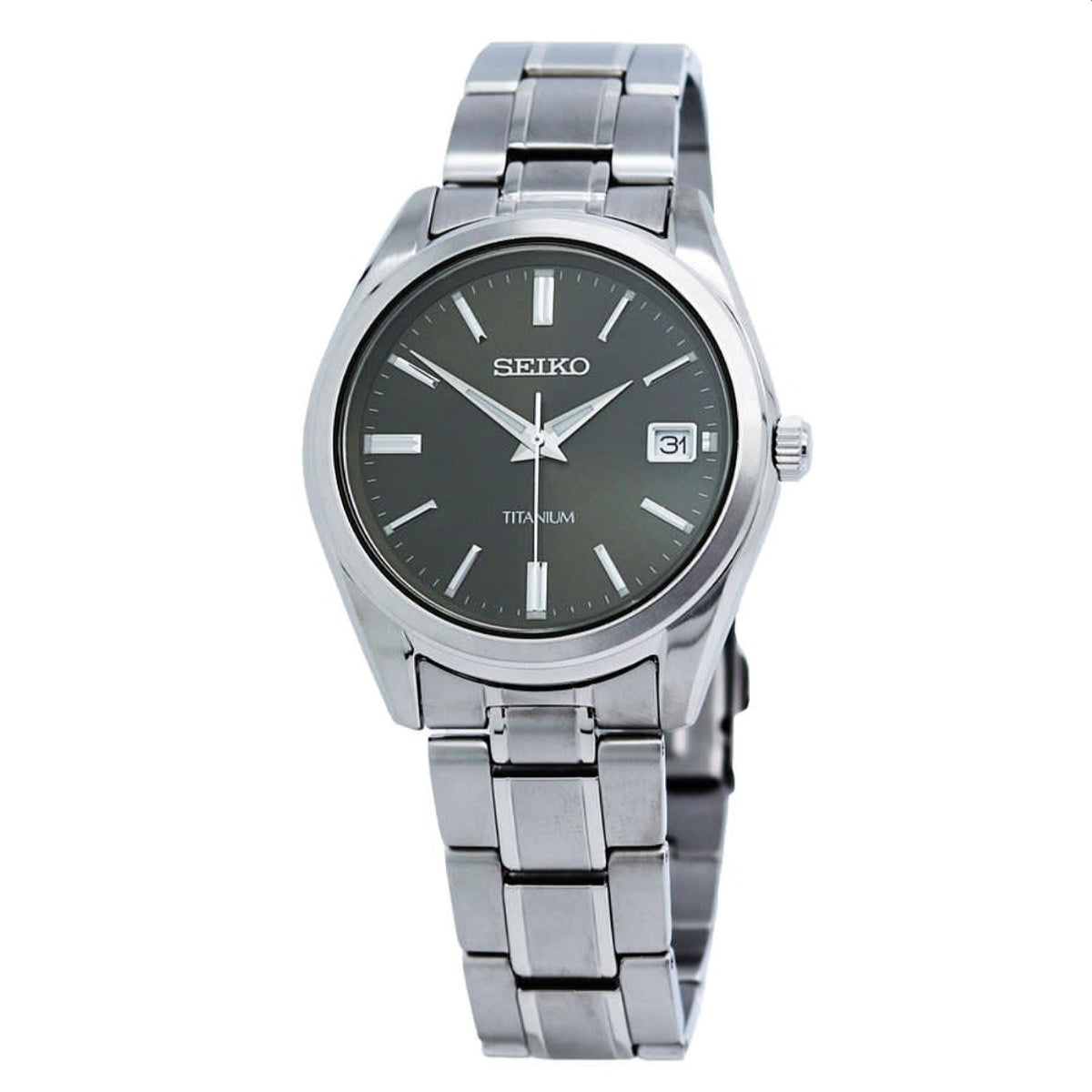 Seiko Men&#39;s SUR375 Classic Grey Titanium Watch