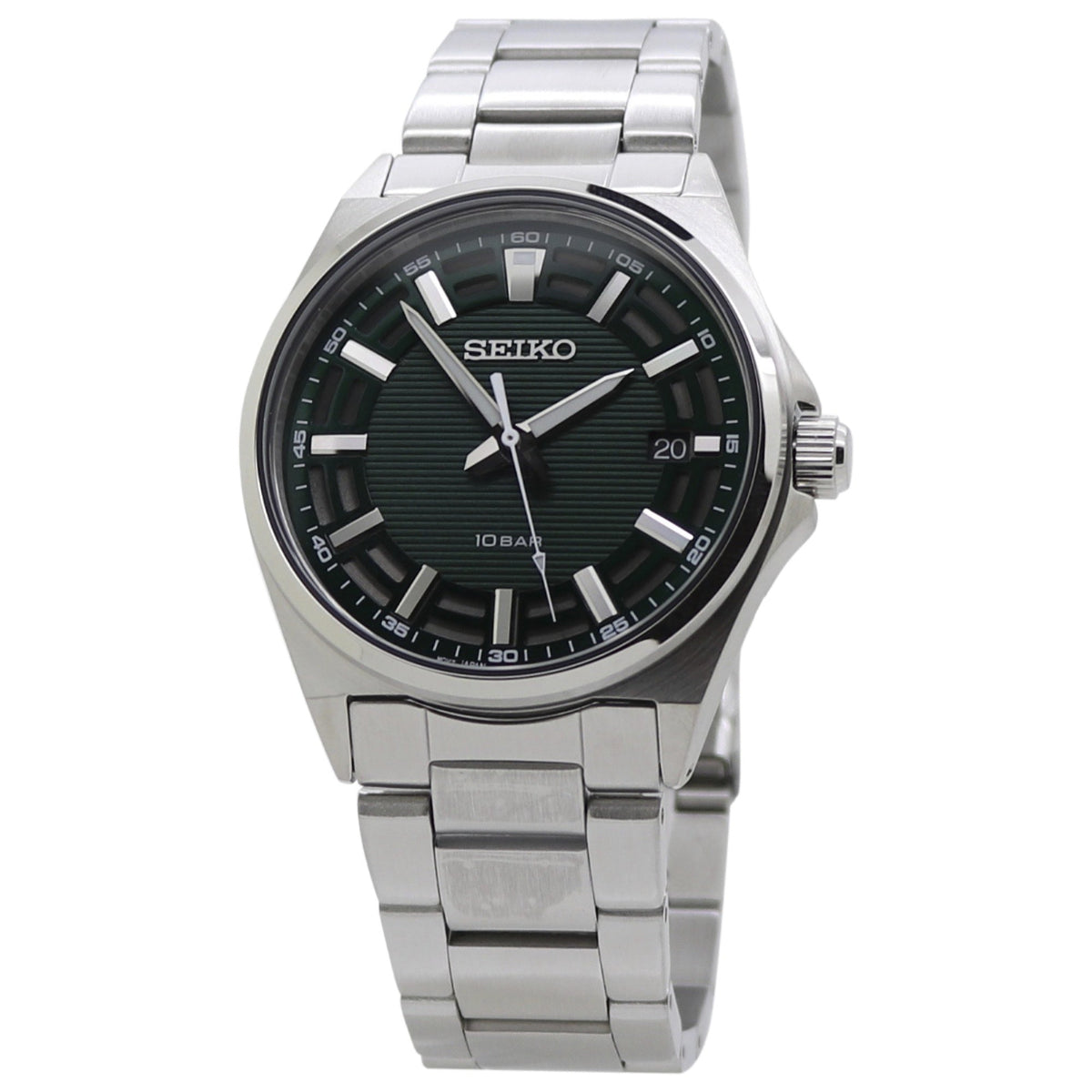 Seiko Men&#39;s SUR503 Seiko Quartz Stainless Steel Watch