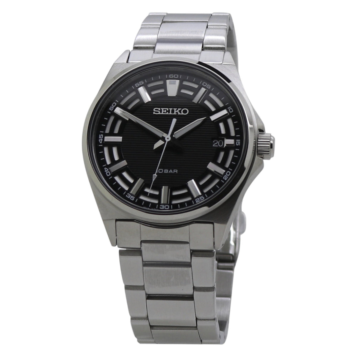 Seiko Men's SUR505 Seiko Quartz Stainless Steel Watch