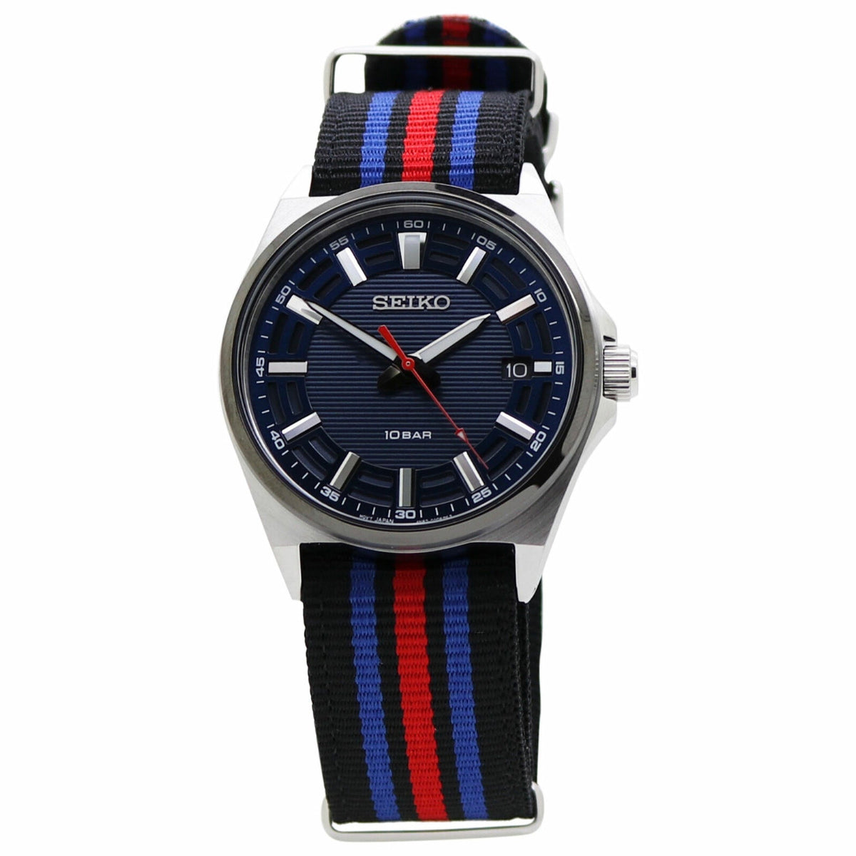 Seiko Men's SUR509 Seiko Quartz Multicolor Nylon Watch