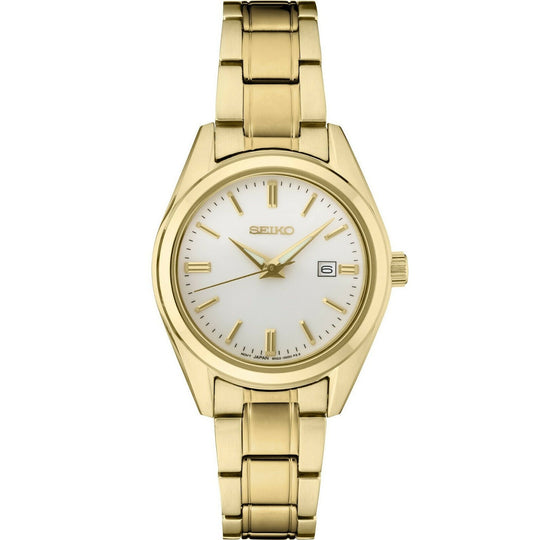 Seiko Women's SUR632 EssentialsÂ  Gold-Tone Stainless Steel Watch