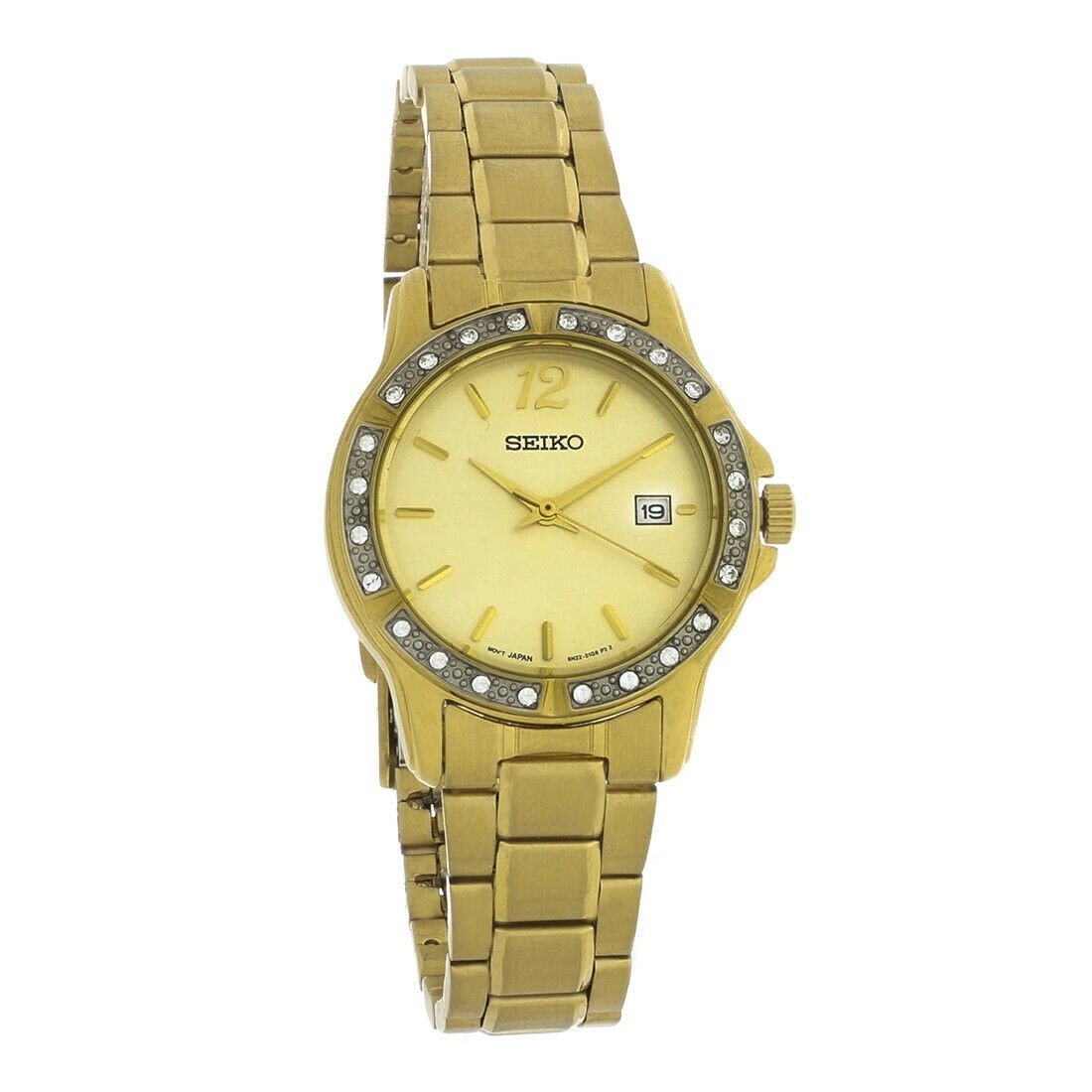 Seiko Women's SUR654 Prime Gold-Tone Stainless Steel Watch