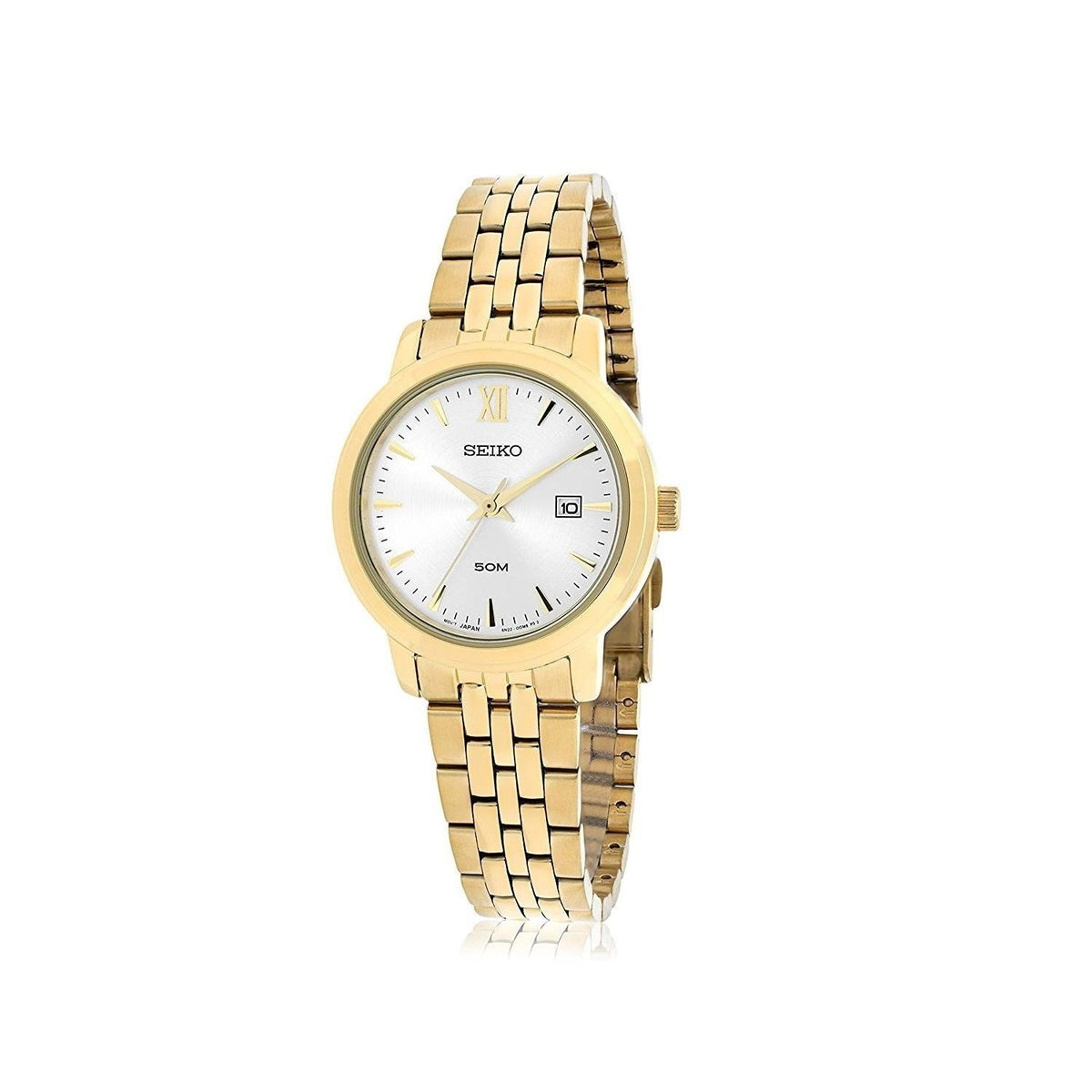 Seiko Women's SUR814 Quartz Gold-Tone Stainless Steel Watch