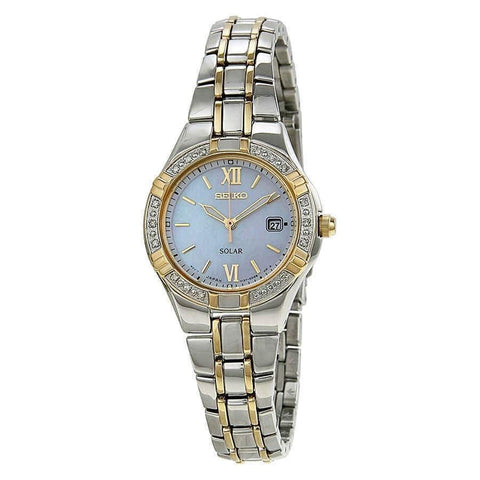 Seiko Women's SUT068 Solar Two-Tone Stainless Steel Watch