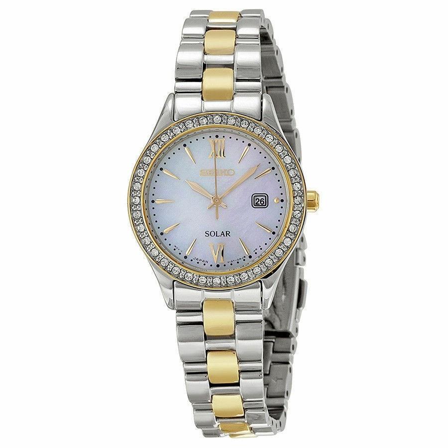 Seiko Women&#39;s SUT074 Solar Two-Tone Stainless Steel Watch