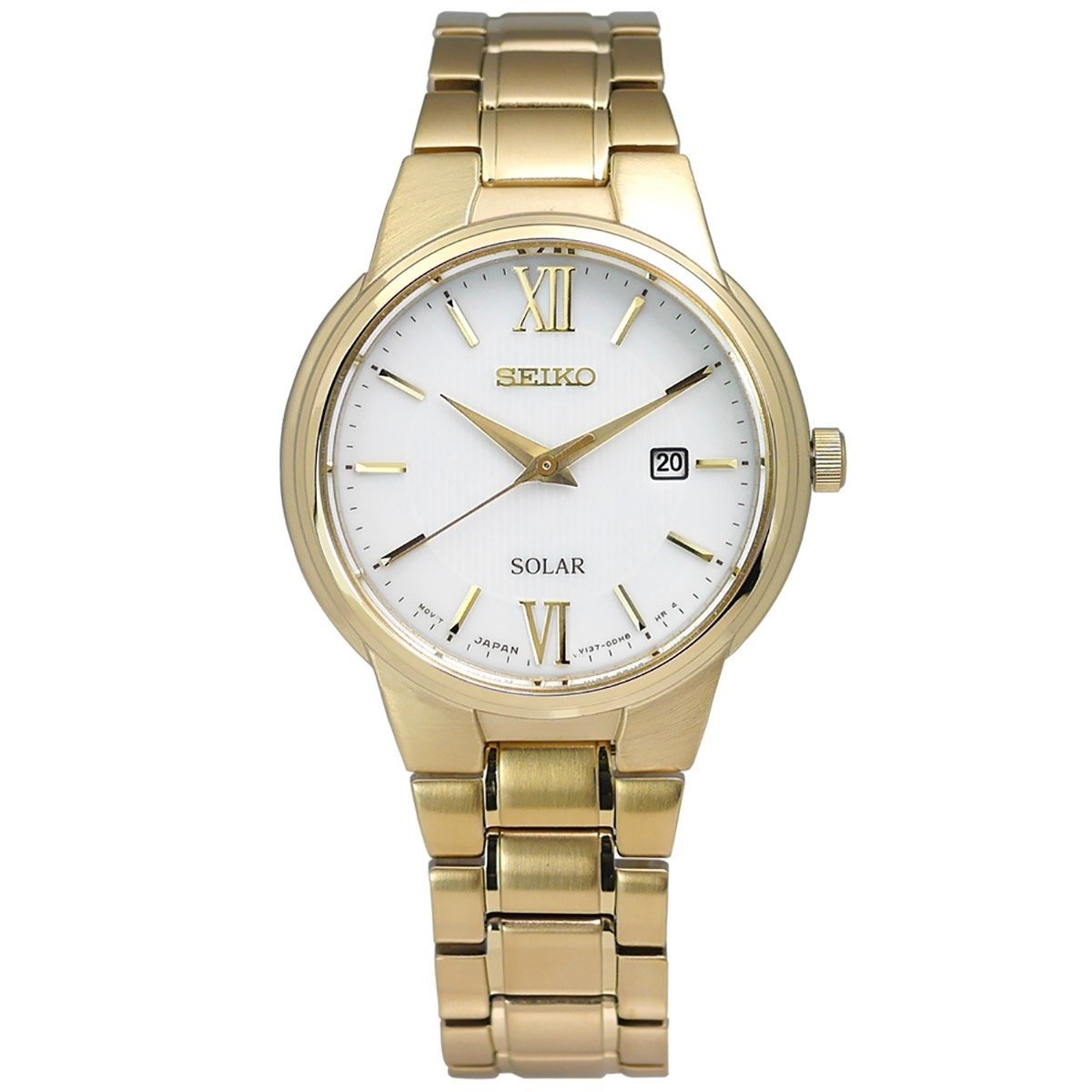 Seiko Women's SUT232 Solar Gold-Tone Stainless Steel Watch