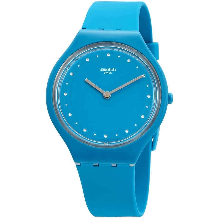Swatch Women's SVOL100 Skinautique Blue Silicone Watch