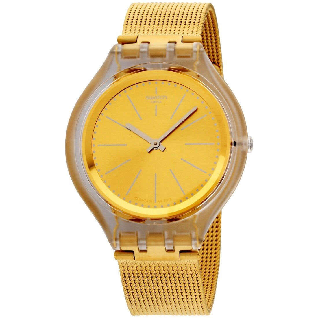Swatch Men's SVUK101M Skinmajdou Gold-Tone Stainless Steel Watch