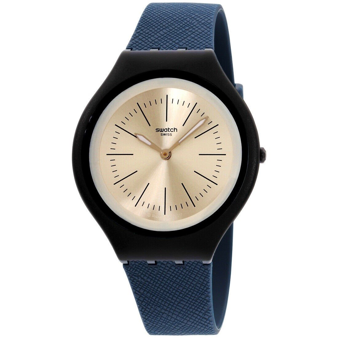 Swatch Men's SVUN106 Saphira Blue Silicone Watch