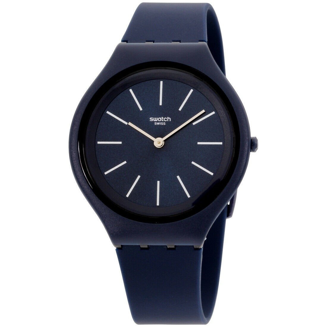 Swatch Men&#39;s SVUN107 Skindeep Blue Silicone Watch