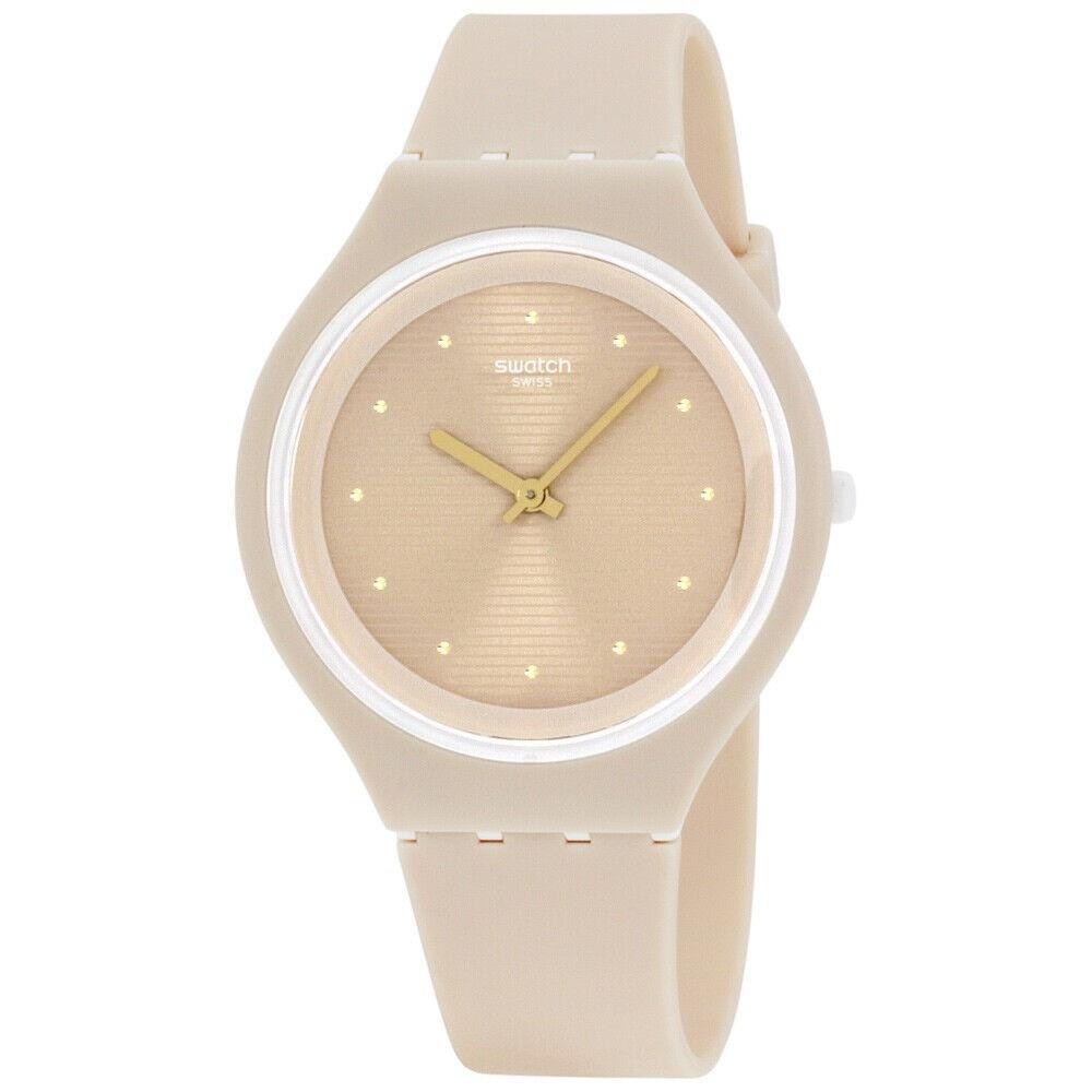 Swatch Women's SVUT100 Skin Pink Silicone Watch