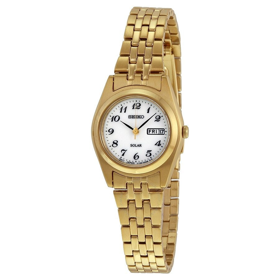 Seiko Women&#39;s SWR040 Classic Gold-Tone Stainless Steel Watch