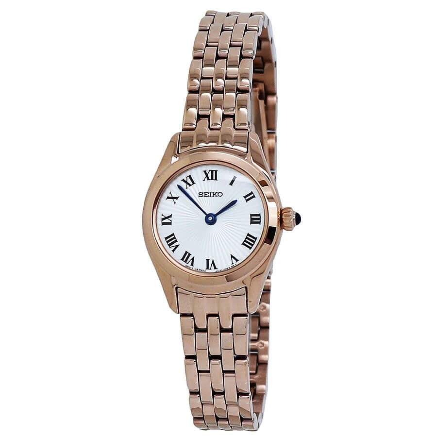 Seiko Women's SWR042 Classic Rose-Tone Stainless Steel Watch